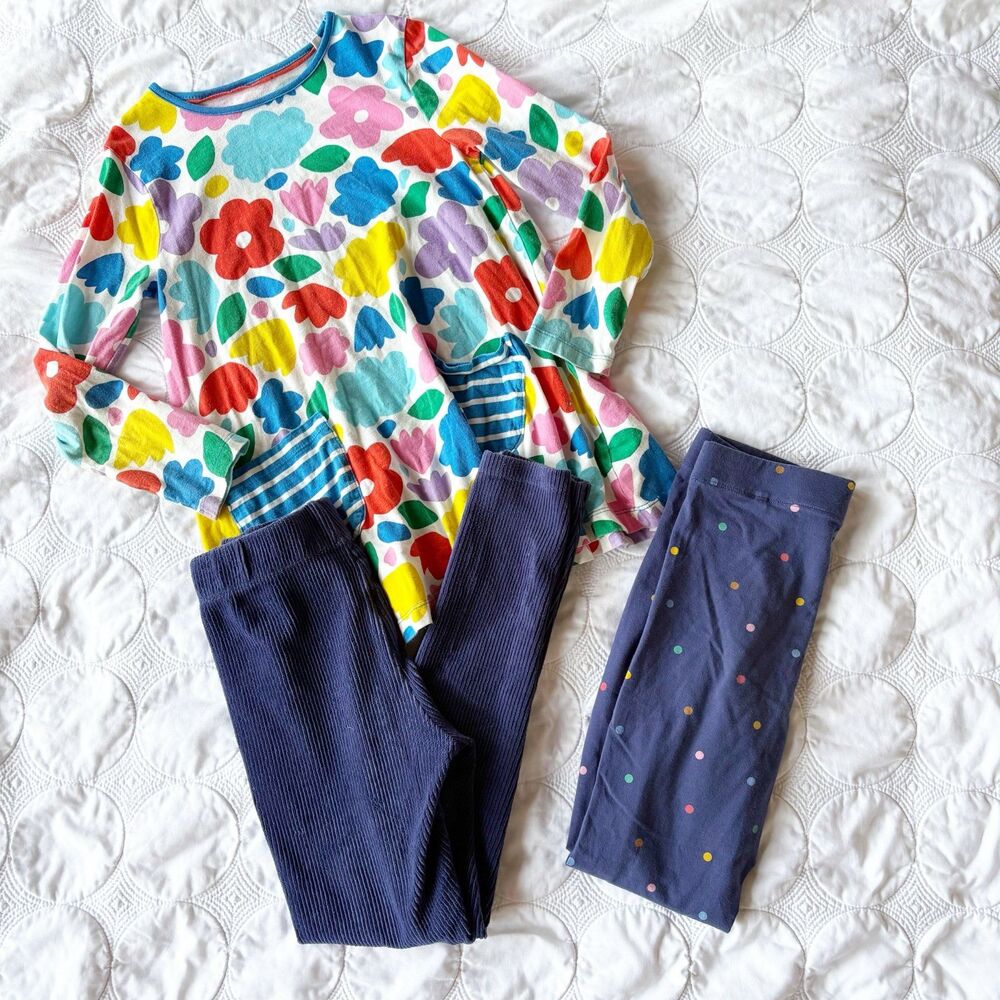 Mini Boden Floral Tunic and Legging Bunde